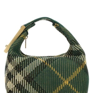 버버리 미니 페그 더플백 그린 8082042 B8636 여성 토트백 쇼퍼백 탑핸들백 핸드백 Embroidered nylon mini Peg handbag 142550914