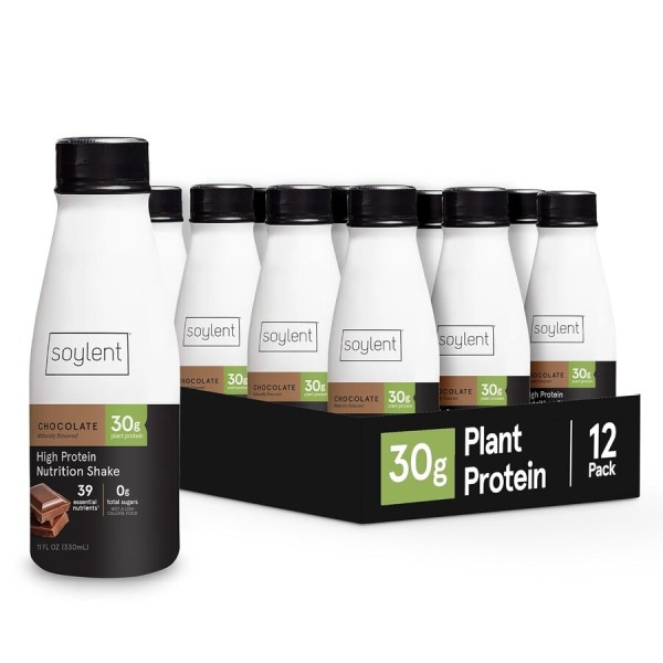 Soylent <b>소이렌트</b> 단백질 쉐이크 초콜릿맛 30g 12팩 다이어트식품 헬스보충제