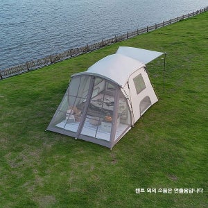 [엣모어]대형 6~8인용 힐링캠핑 원터치 방수 텐트
