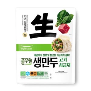 풀무원 생만두 고기시금치 400G