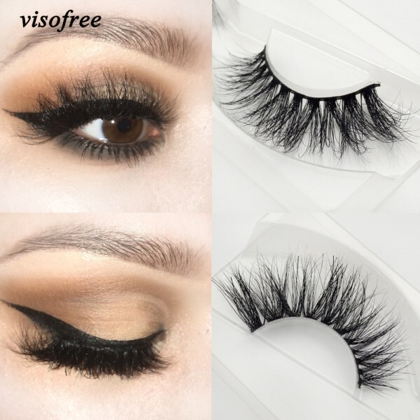 Visofree <b>속눈썹</b> 3D  오래 지속되는 자연 극적인 볼륨 확장 인조 A21