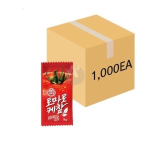 오뚜기 일회용 토마토케찹 9g 1000개입 (1BOX) 대용량 식당 배달용 미니
