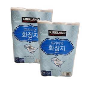 커클랜드 프리미엄 3겹 화장지 30롤, 2개