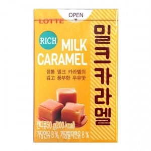 롯데 밀크카라멜 50gx12개x6set