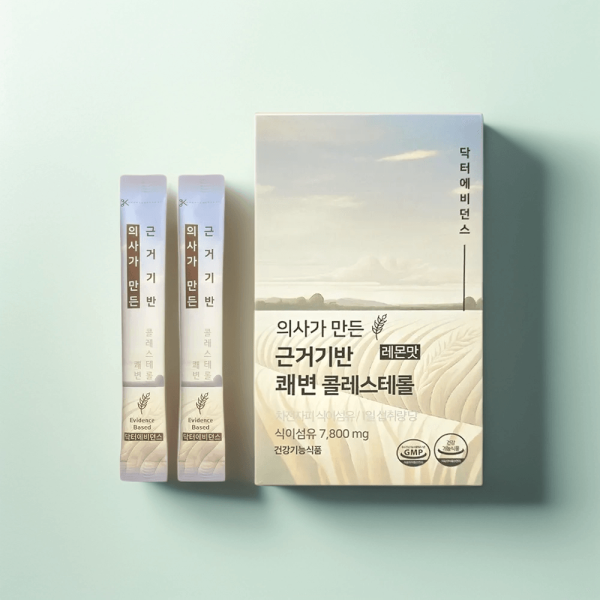 의사개발 <b>근거기반 쾌변 콜레스테롤</b> 레몬맛 차전자피 6.6g 16개 식이섬유/당류0g/임산부 본품