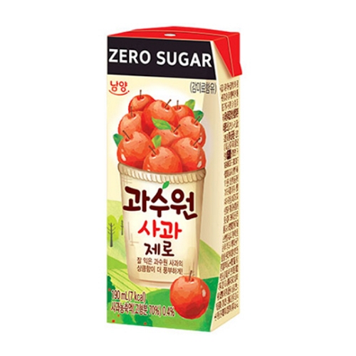 과수원 사과 제로 등 190ml 48팩 (12,480원) (무료)