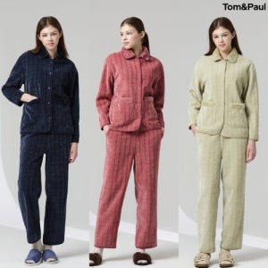탐앤폴 (최종가) 탐앤폴 여성 쉬니얼 자카드 기모 자켓 팬츠 SET