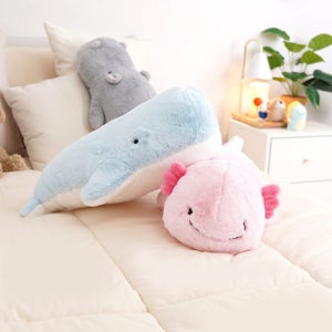 [플러시플러시] 철푸덕 향유고래 우파루파 하마 동물 인형 애착인형 쿠션 라잉 필로우