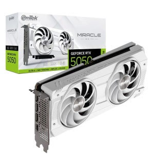 이엠텍 HIT 이엠텍 지포스 RTX 5050 MIRACLE WHITE D6 8GB /그래픽카드/정품/안심포장