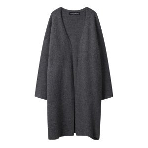 [나인식스뉴욕] 베이직 루즈핏 오픈 롱 여성 가디건 (NO3CK005L0)