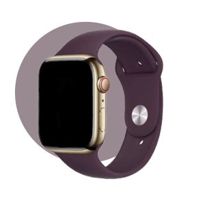 Apple 애플워치7 41mm GPS+Cellular 골드 스테인리스 케이스 다크체리 스포츠밴드 MKHY3KH/A [단순변심회수]