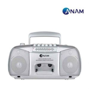 아남 PA-711 포터블 카세트 FM 라디오 SD카드 USB테이프 재생녹음