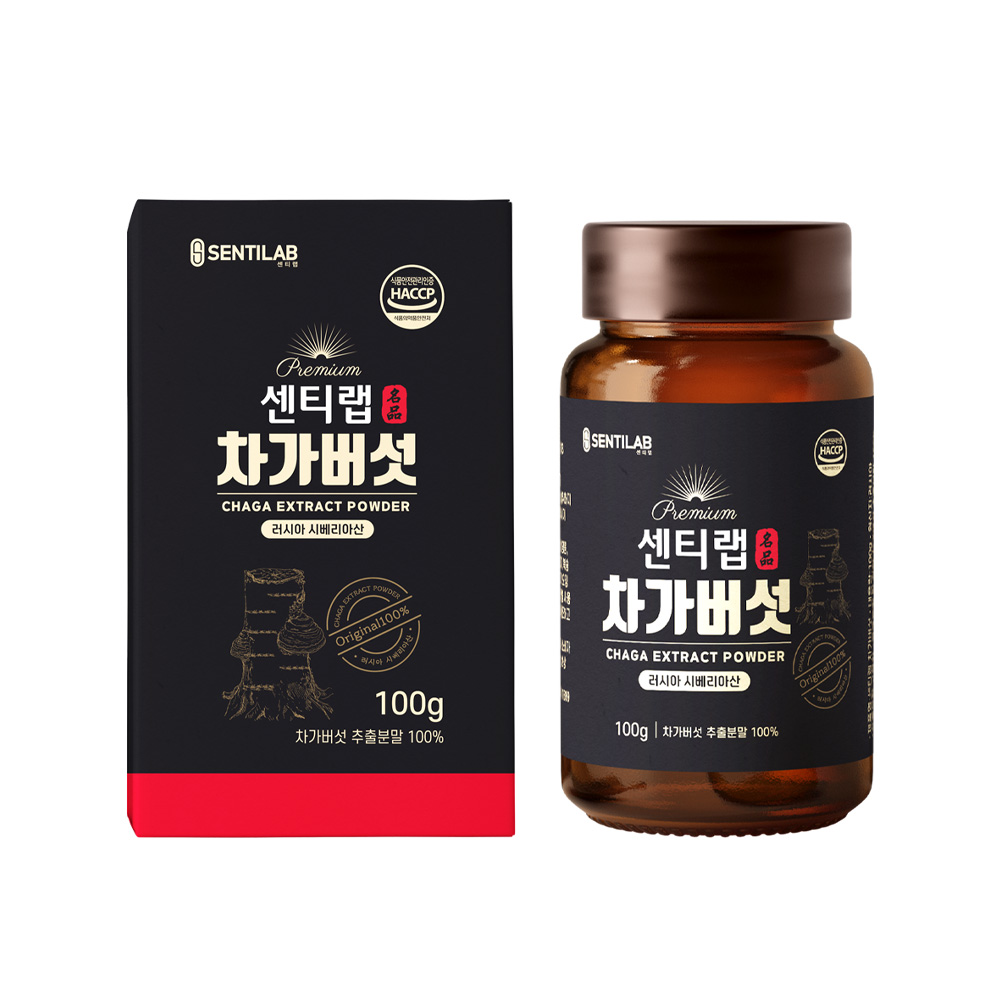 제이에스바이오 센티랩 러시아산 <b>차가버섯</b> 추출 분말 100g, 1개