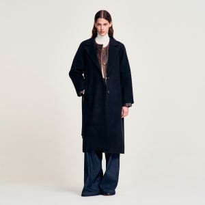 [산드로] 울 캐시미어 벨티드 싱글 코트 SF25W2FRUH799 S25FW-11