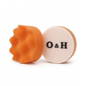 [O&H]  3,4인치 엠보싱 스펀지 광택 폼패드 주황/검정 1P