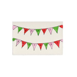 [the CASHMERE THINGS] [SCRIBBLE & DAUB] HAPPY BIRTHDAY FLAGS 카드 / FL2F7HSY009LCS_MU