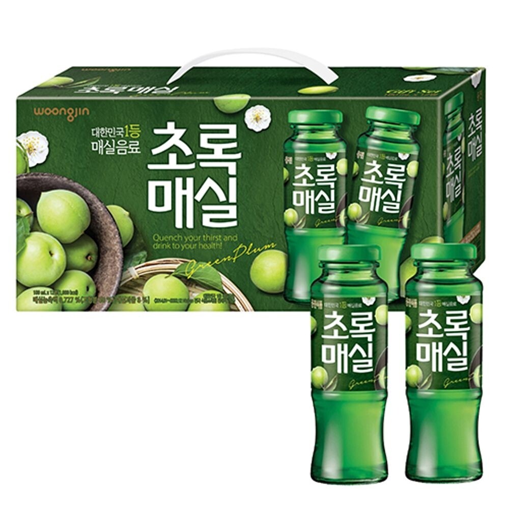 웅진 웅진 초록매실 오리지널 180mlX12병/음료/음료수/탕비실/<b>자양</b>강장/병/건강/업소용/혼합