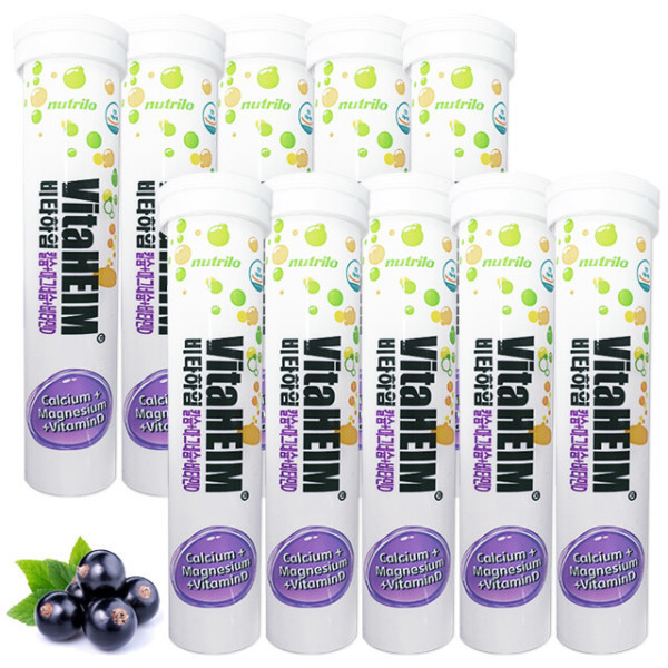 <b>누트릴로</b> 비타하임 <b>칼슘</b>+MG+비타민D 칼마디 10통