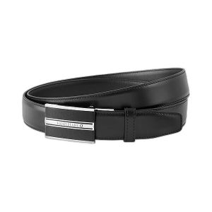 몽블랑 [몽블랑] 25FW 30mm 레더 벨트 블랙 118421 BLACK