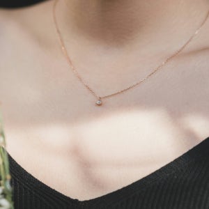 14k18k 1부 천연러프다이아목걸이, 키스텔라