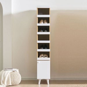 [벨리카가구] (착불) 소마 현관 신발장 슬림 수납 틈새 미니 좁은 아파트 현관장 300