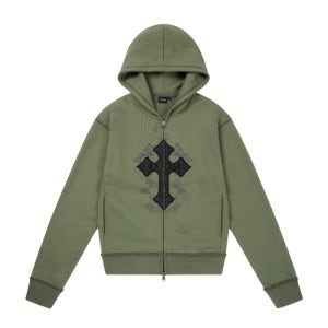 [아캄] AKM CROS2 Zip-Up Hoodie (Khaki) AK25OT19KH