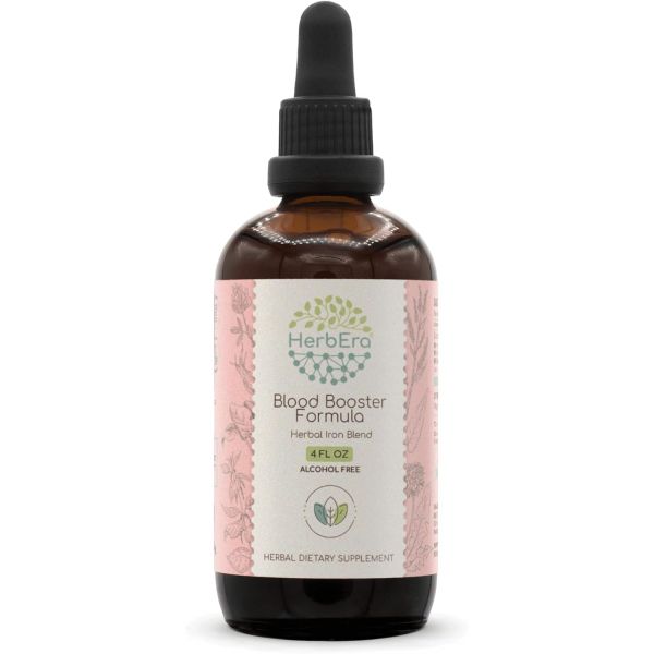 눈에좋은음식 혈액 강화 B120 무알코올 추출물 팅크 쐐기풀 잎 민들레 시금치 스피루리나 알팔파 <b>노란색</b> 독뿌리 아이언 블렌드 120ml HerbEra  4 플로우 온스 (1개 <b>팩</b>)