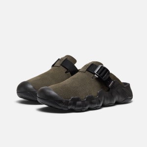 [킨] [신규입고][하이퍼포트 클로그 레더] 진한 카키 남성 뮬 KNSO5F030K3