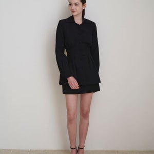 [르니나] [SET] MELISSA slim jacket skirt set_BLACK