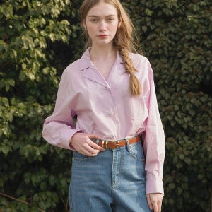 [르니나] HESTIA v neck shirt_LAVENDER