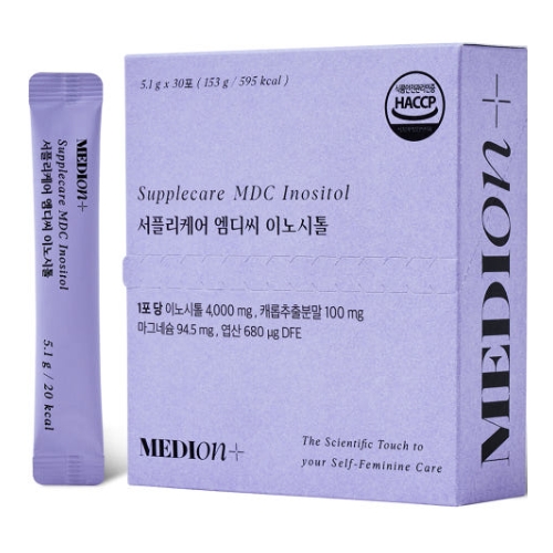 한미양행 메디온 서플리케어 엠디씨 <b>이노시톨</b> 5.1g x 30포, 1개