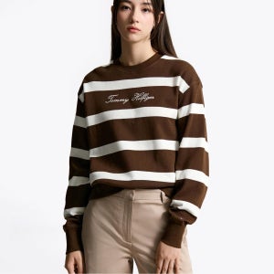 [롯데백화점] 타미힐피거 여성 스크립트 스웨트셔츠  T22F6TTO042WT1_04P LE1220013313