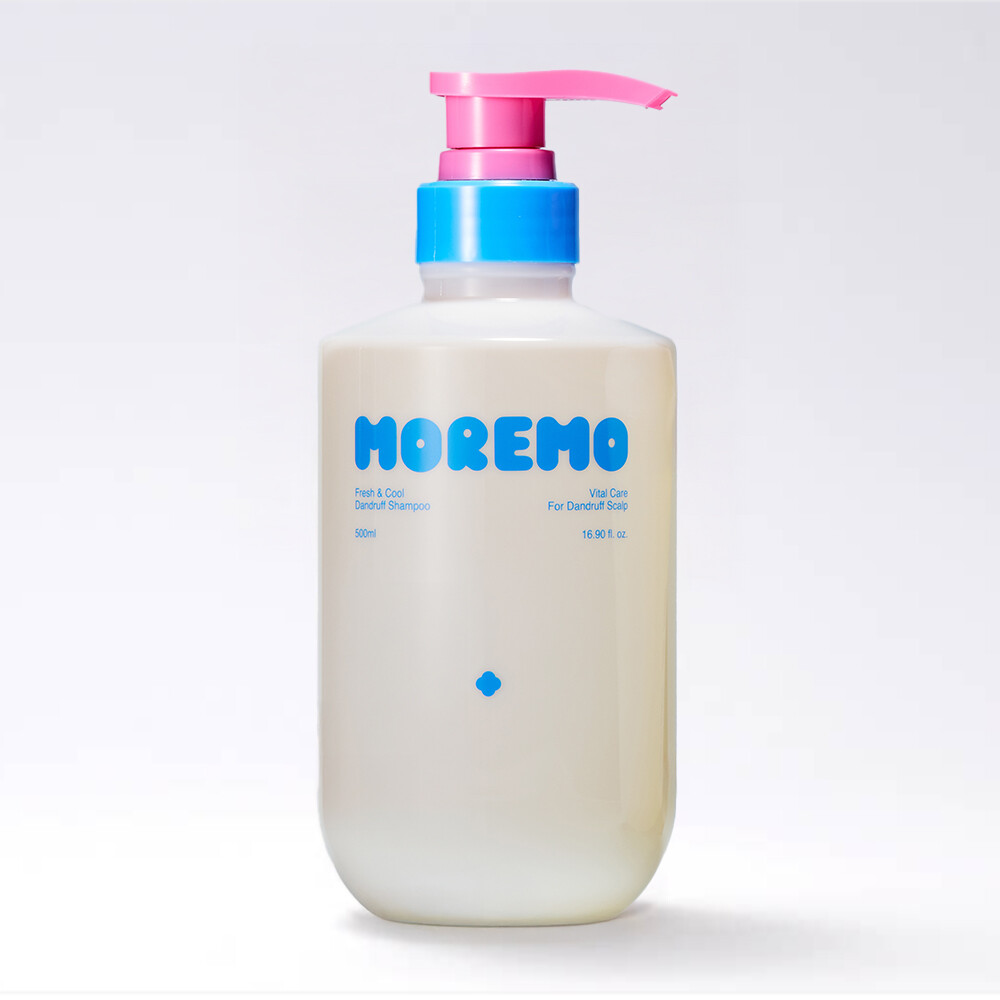 NEW 모레모 프레시 앤 쿨 댄드러프 <b>탈모</b> 샴푸 500ml