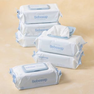 베베숲 센시티브 물티슈 캡형 70매 6팩