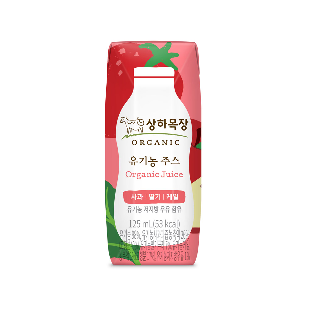 상하목장 유기농 주스 사과 딸기 케일 성분 분석