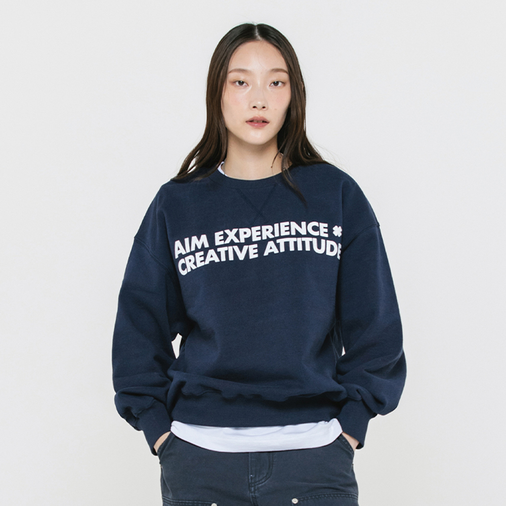 [에이카화이트] AECA MEANS SWEAT SHIRTS-NAVY