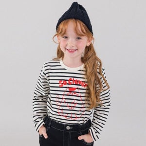 아이러브제이 클레버캣 스트라이프 싱글 티 JXFTO03