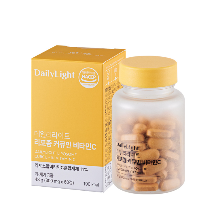 엠에스바이오텍 데일리라이트 리포좀 커큐민 비타민C 800mg x 60정, 1개