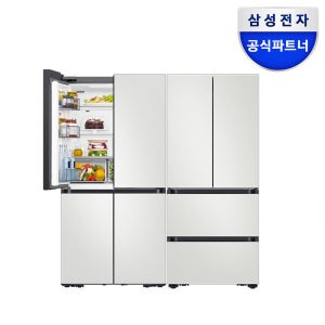 삼성전자 비스포크 AI 냉장고 김치냉장고 25년형 키친핏Max RM70F63R2A+RK70F42M2A 코타 화이트