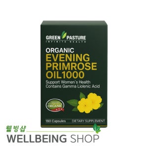 그린파스처 달맞이꽃종자유 1000mg 180캡슐 1개 Green Pasture Evening Primrose Oil