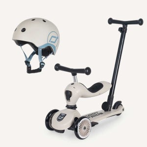 [신제품] 킥1 푸시앤고(애쉬)+헬멧S 아기킥보드 유아 어린이 씽씽카