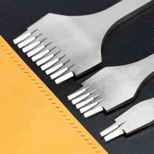 가죽공예 공구사선 치즐 3종세트 펀치기 타공기 키트 WFIKN0J