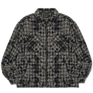 [위캔더스] CHECKERED ZIPUP SHIRT (BLACK) WS2502SH02BK