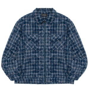 [위캔더스] CHECKERED ZIPUP SHIRT (NAVY) WS2502SH02NV