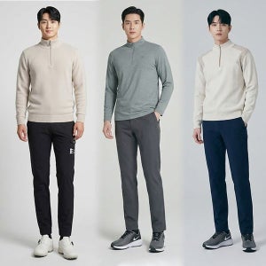 [커터앤벅] 커터앤벅 남성 더블레이어 트윌 기모팬츠_C2WPT3M