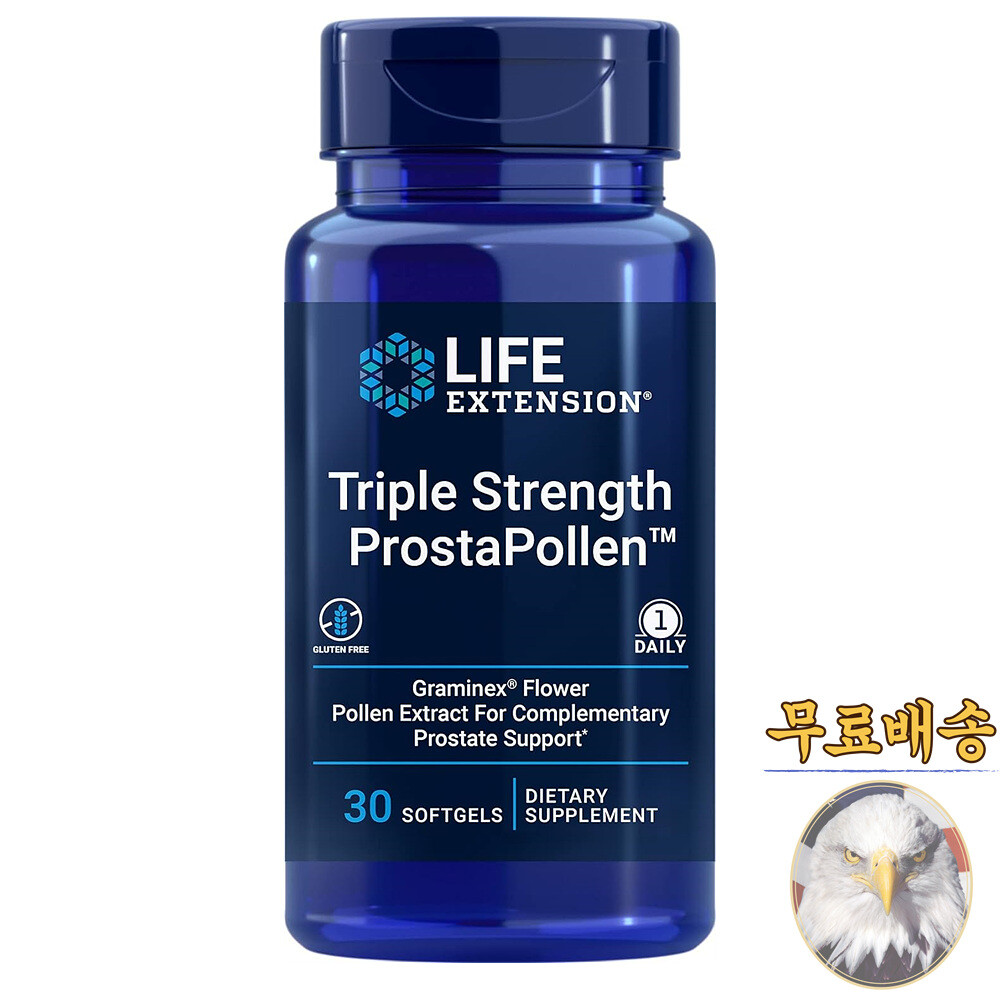 라이프익스텐션 트리플 스트렝스 프로스타폴렌 30정 <b>꽃가루 추출</b>물 <b>그래미넥스</b> Life Extension Prosta Pollen