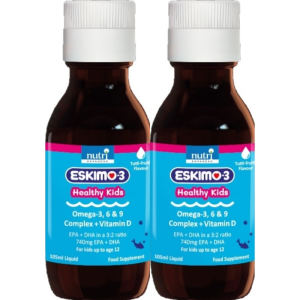 뉴트리 어드밴스드 Eskimo 3 Kids Fish Oil 고흡수 어린이 오메가 369 비타민 D E 액상 <b>오렌지맛 210ml</b> 2병