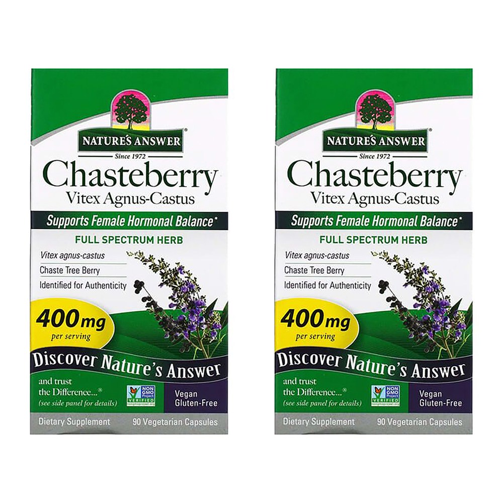 네이처스앤서 체이스트베리 바이텍스 <b>아그누스 카스투스</b> 400mg 90베지캡슐 x 2개