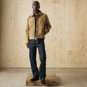 리바이스 빈티지 페이크 카우 스웨이드 트러커 자켓 594910402 포우 Vintage Faux Cow Suede Trucker Jacket 71416139