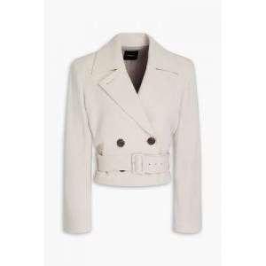 띠어리 Cropped crepe jacket